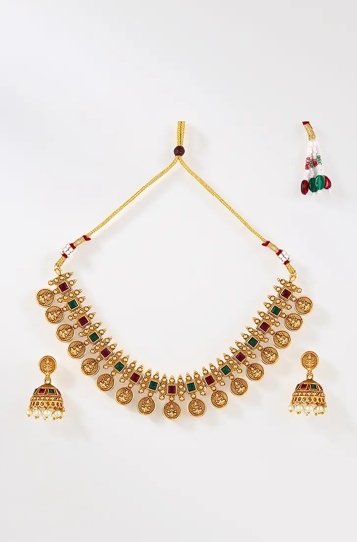 Fashion Frill Necklace Set For Women | Pearls jewellery set